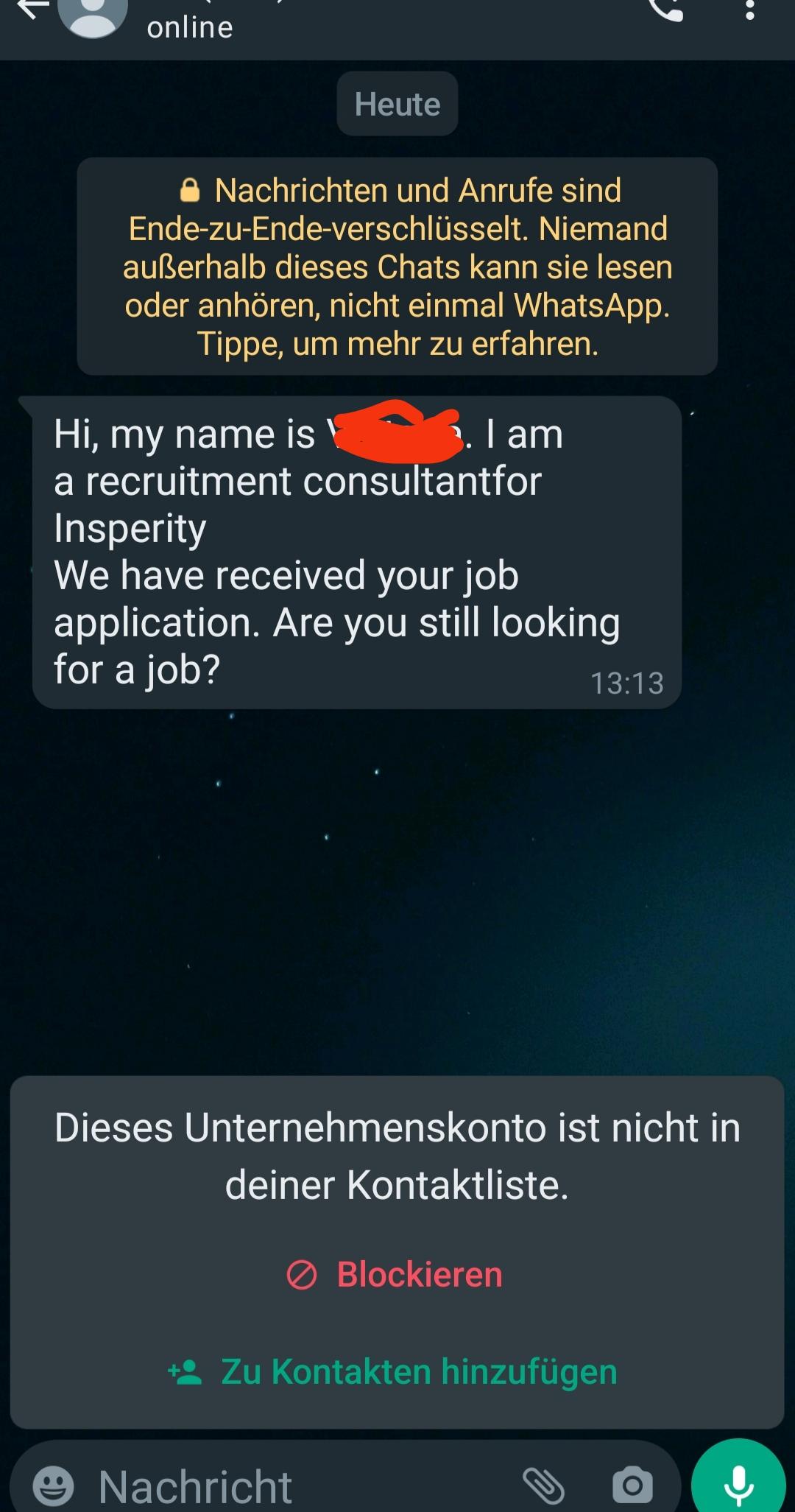 insperity job scam