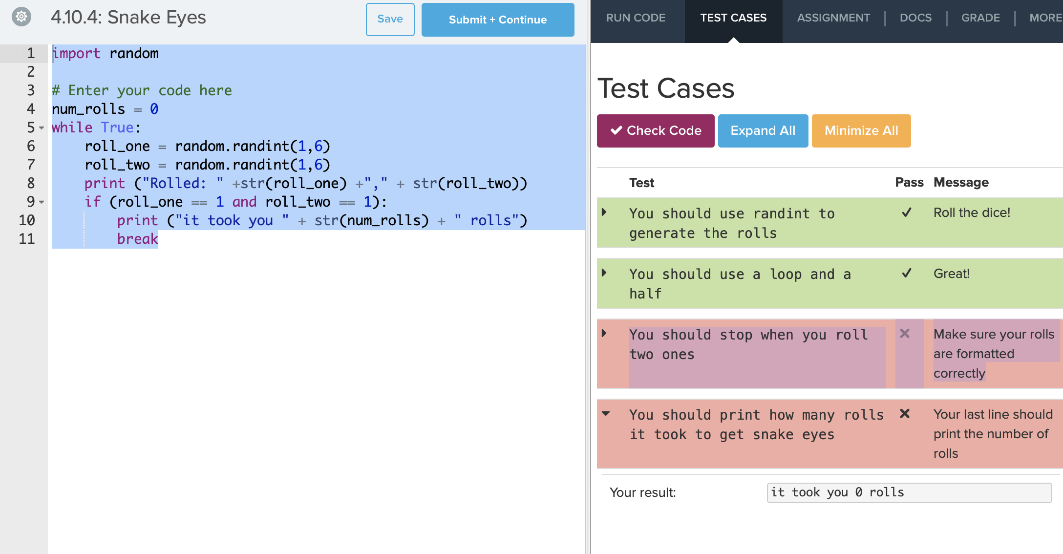 codehs python answers