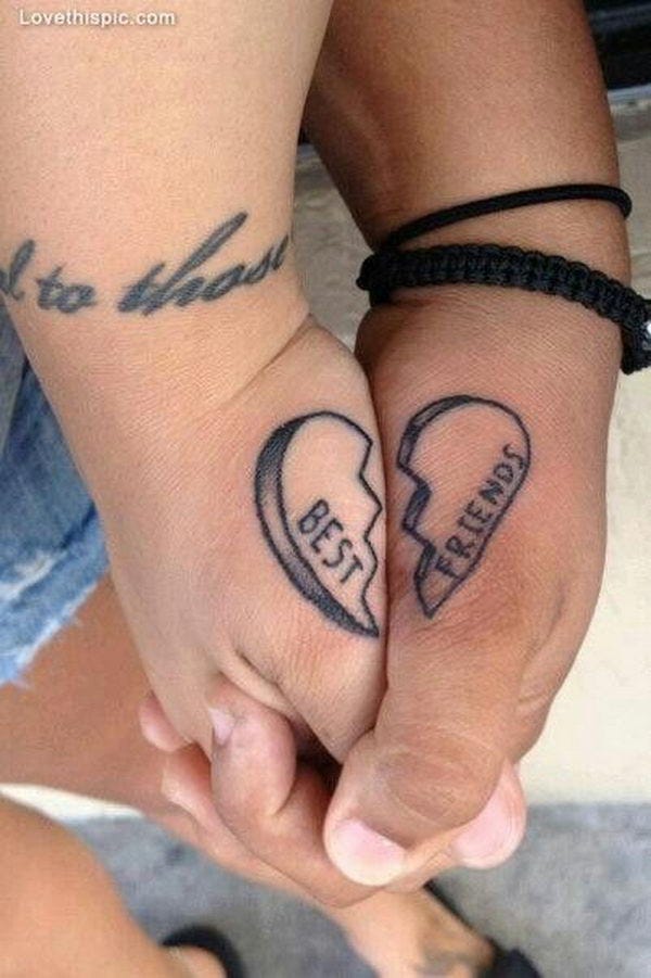 girly best friend tattoos