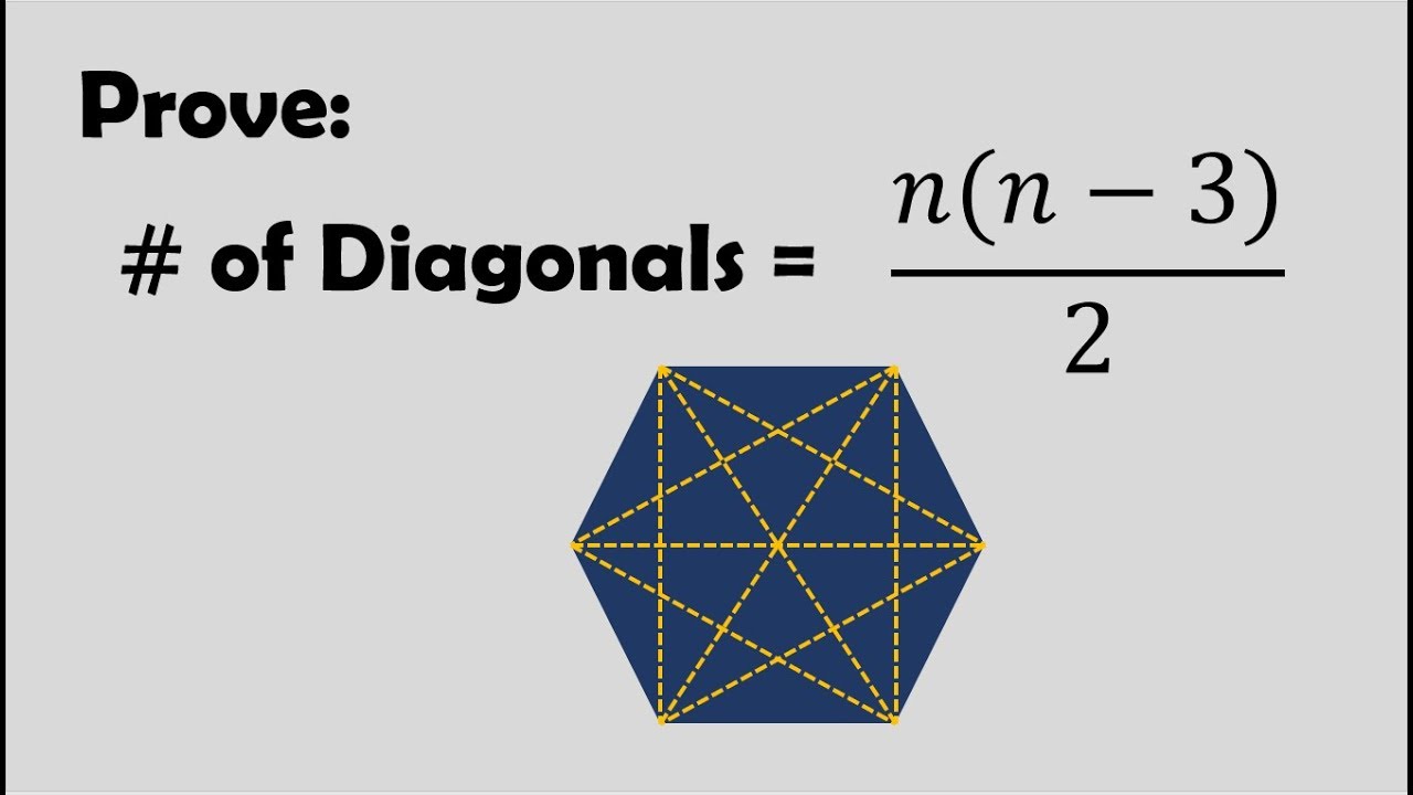 how to find no of diagonals in a polygon