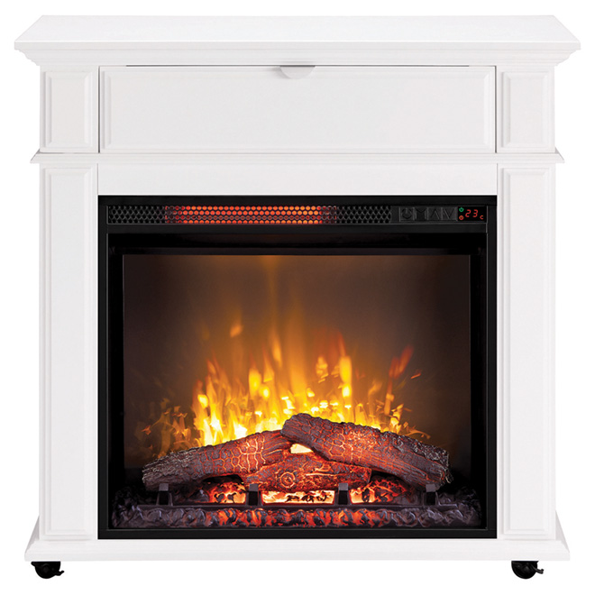 electric fireplace rona