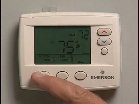 emerson thermostat manual francais