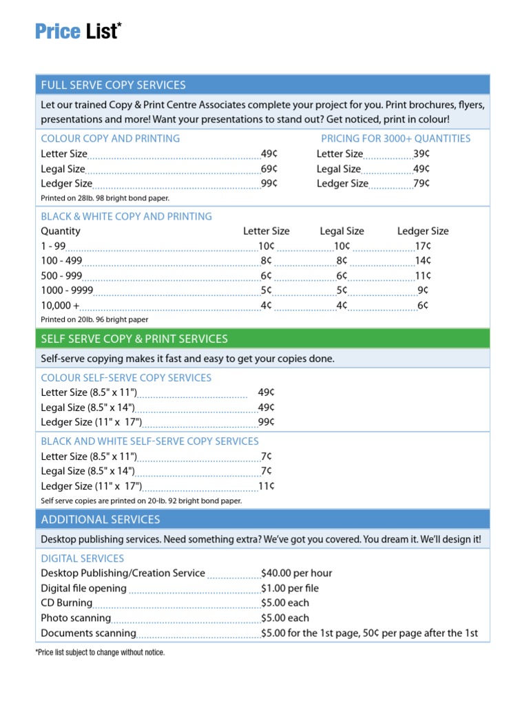 staples copy cost