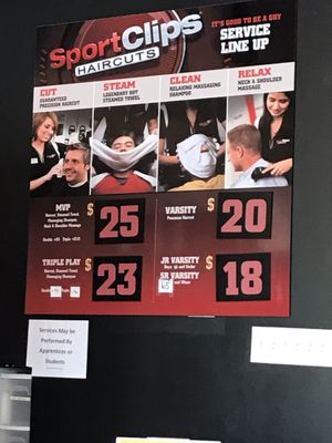 sport clips prices for seniors