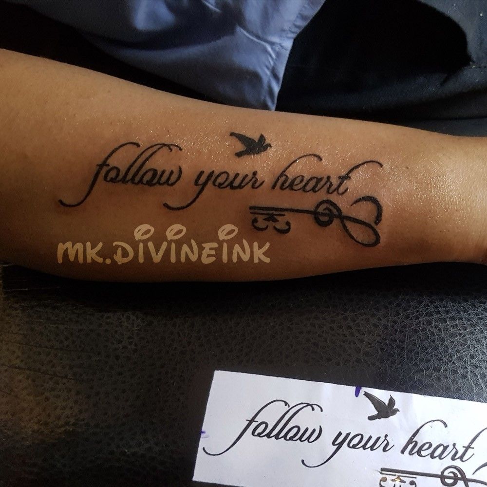 tattoo follow your heart