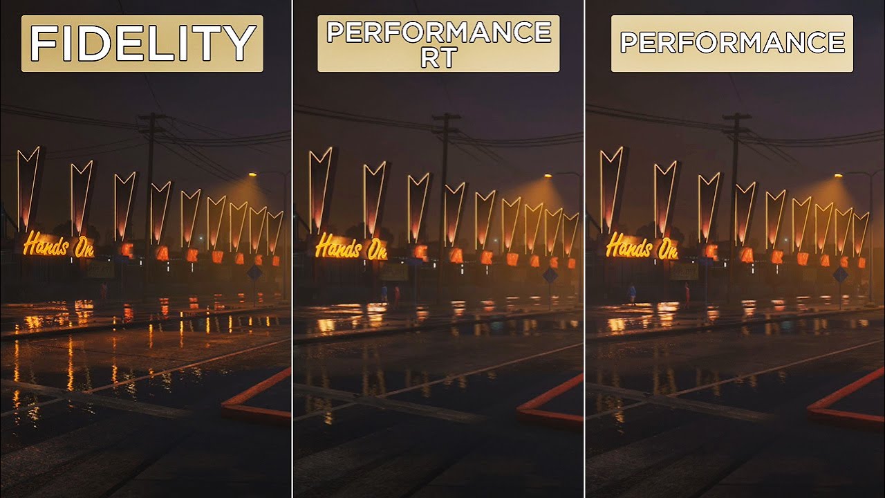 gta v performance vs performance rt