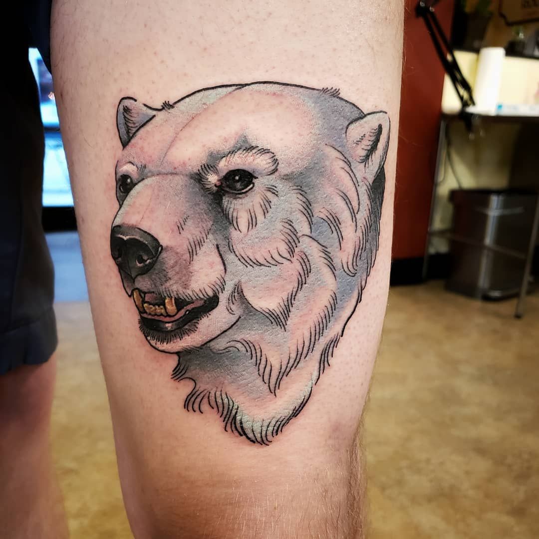 polar bear tattoo