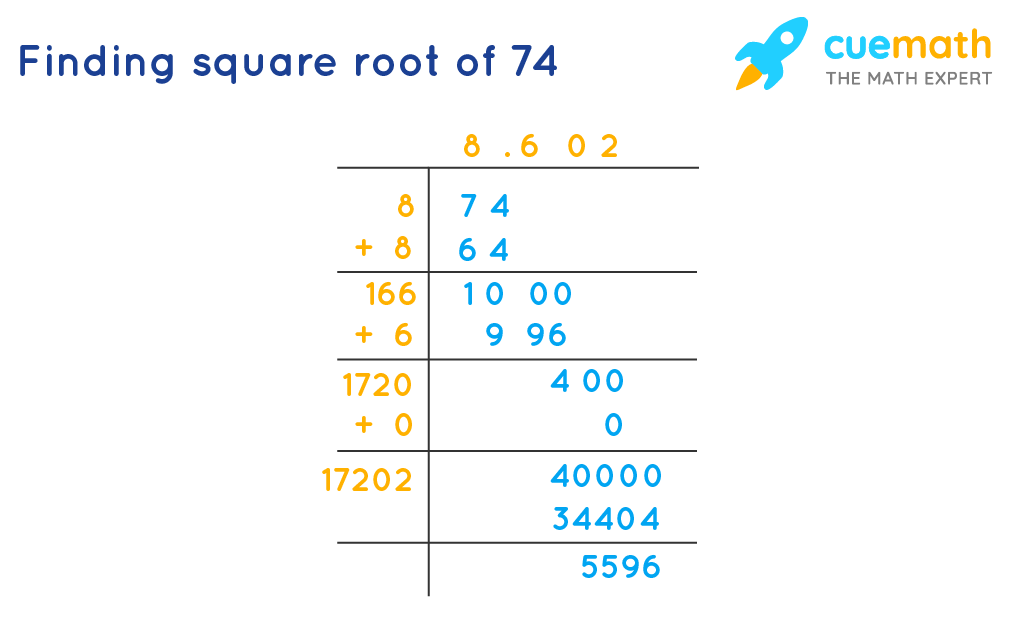 square root of 74