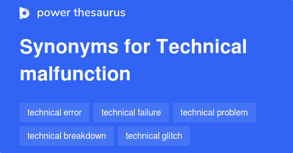 malfunction synonym