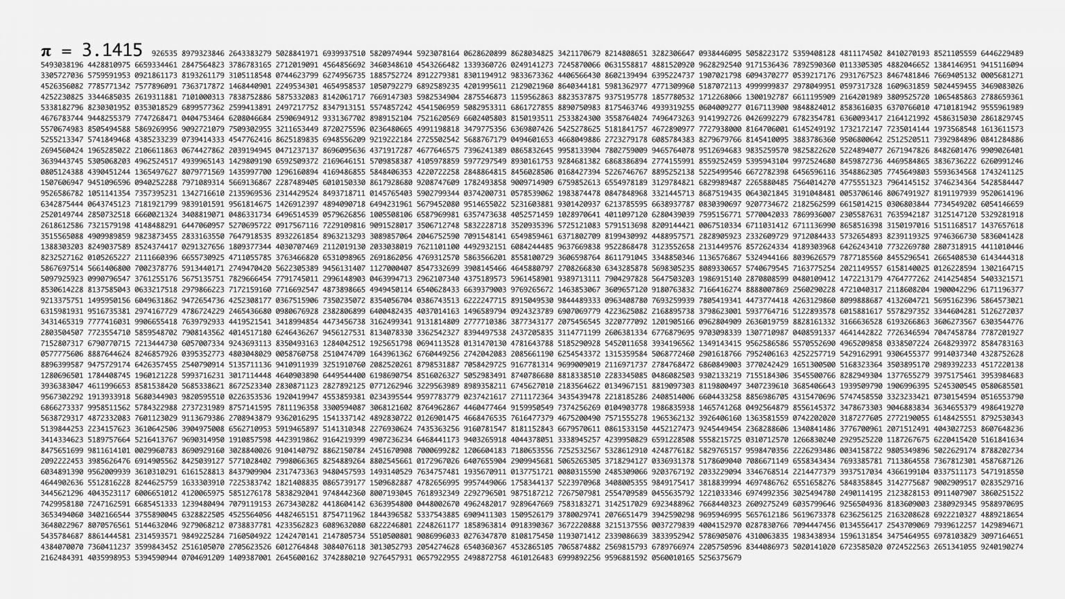 pi to 1 trillion digits