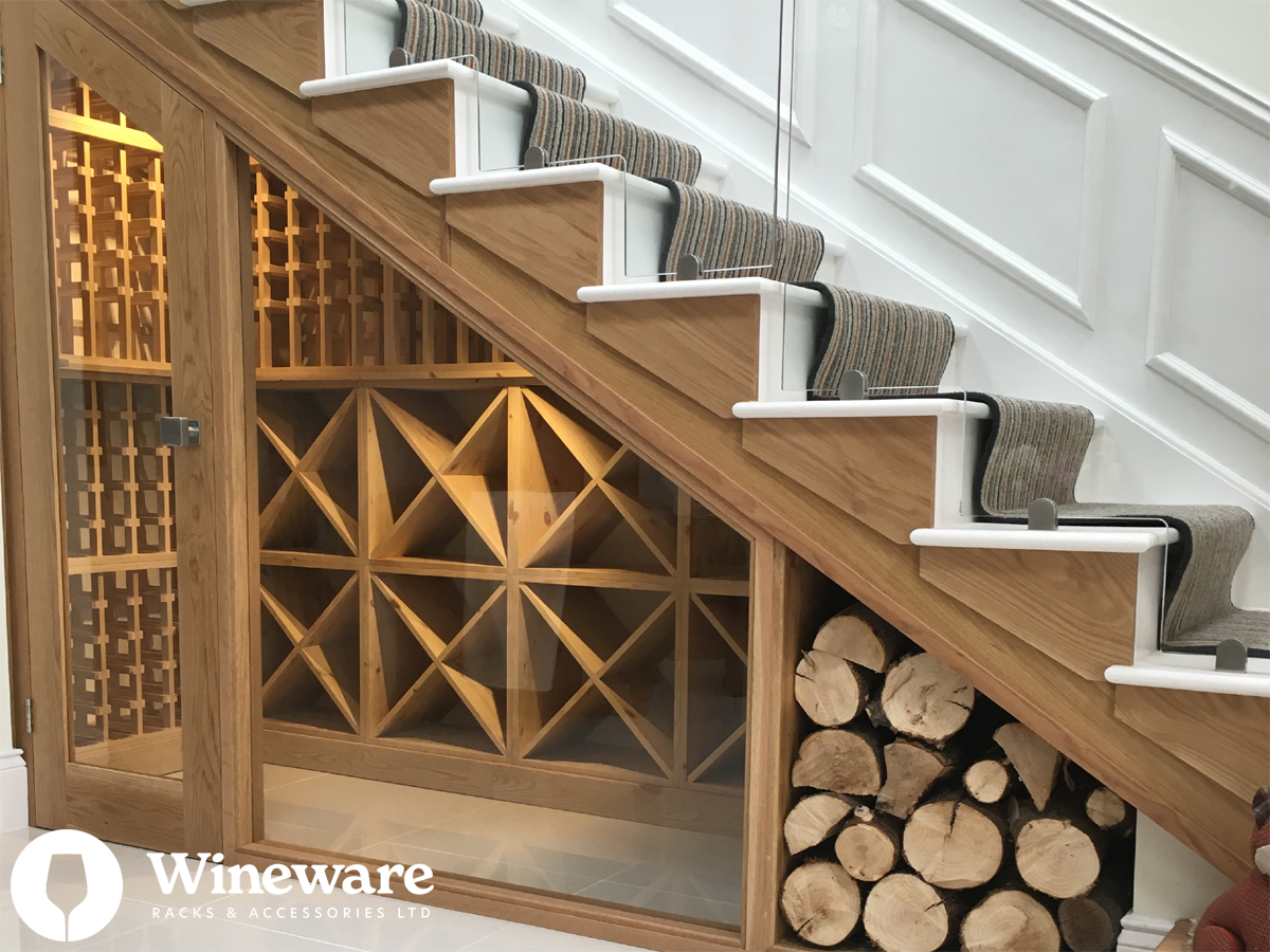 under stair wine storage