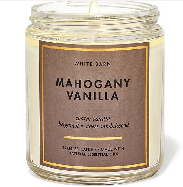 mahogany vanilla candle