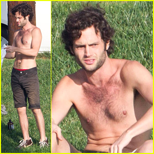 penn badgley shirtless