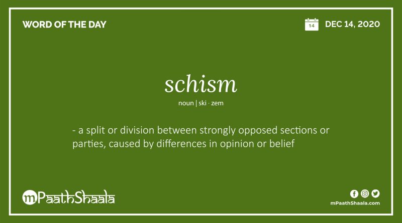 schism synonym