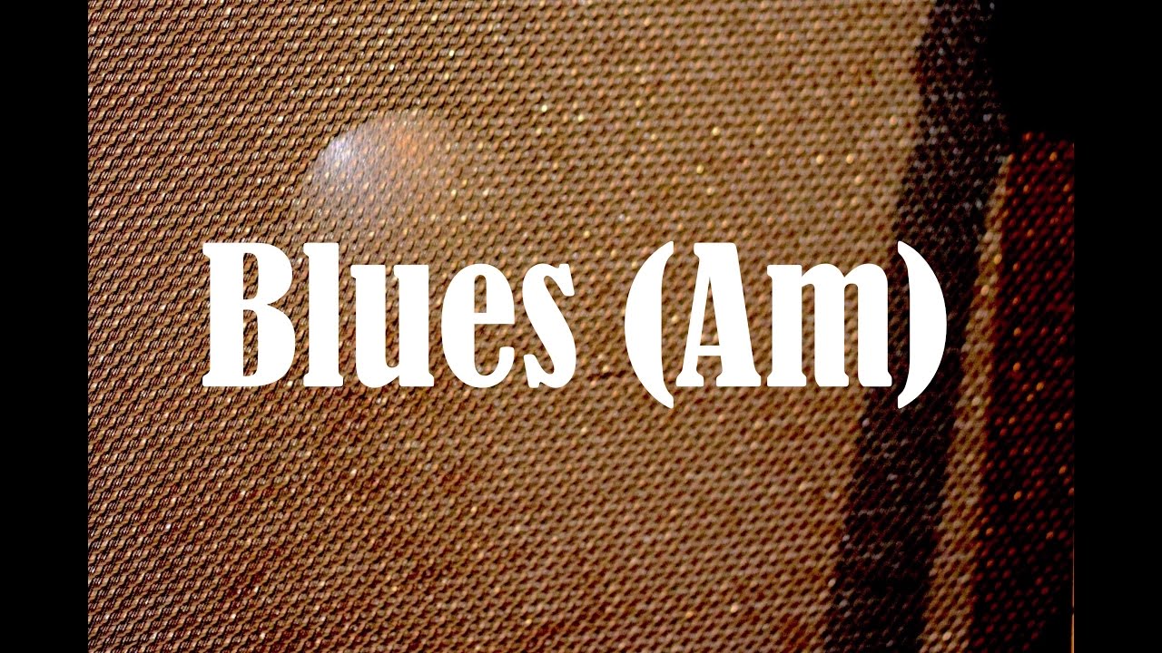 am blues backing track