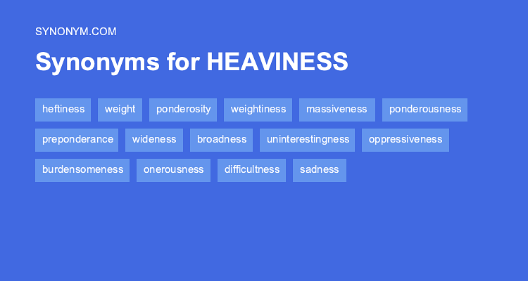 heaviness synonym