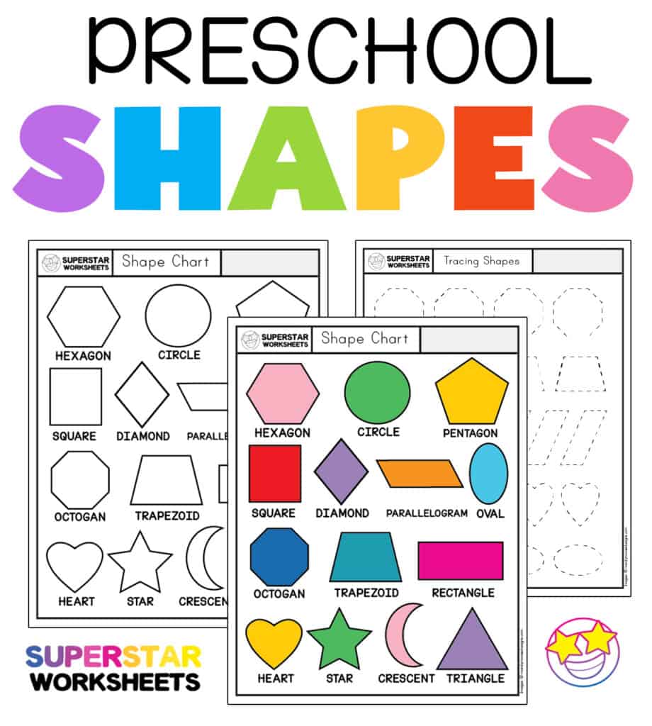 shapes homework sheets