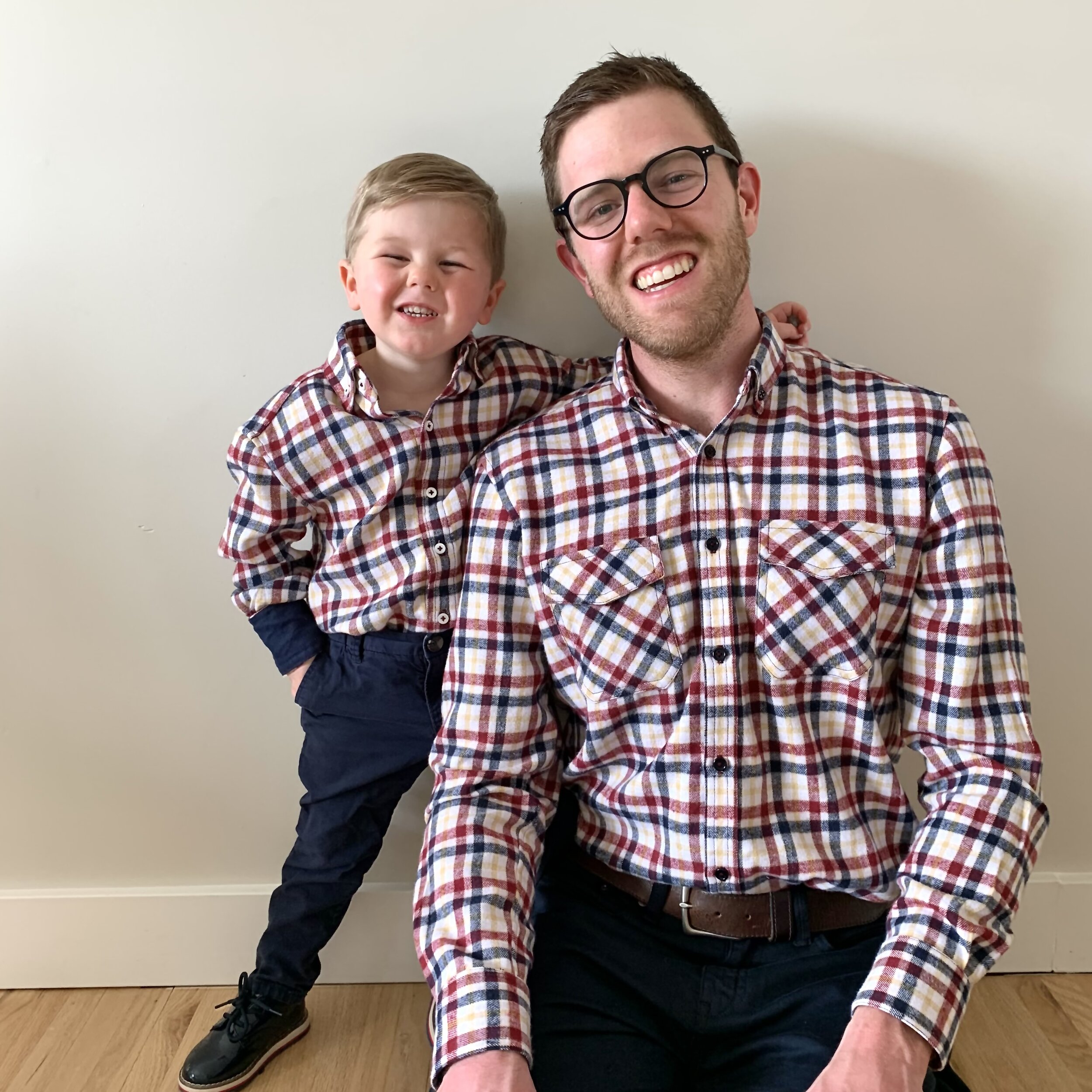 matching flannel shirts