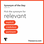 pertinence synonym