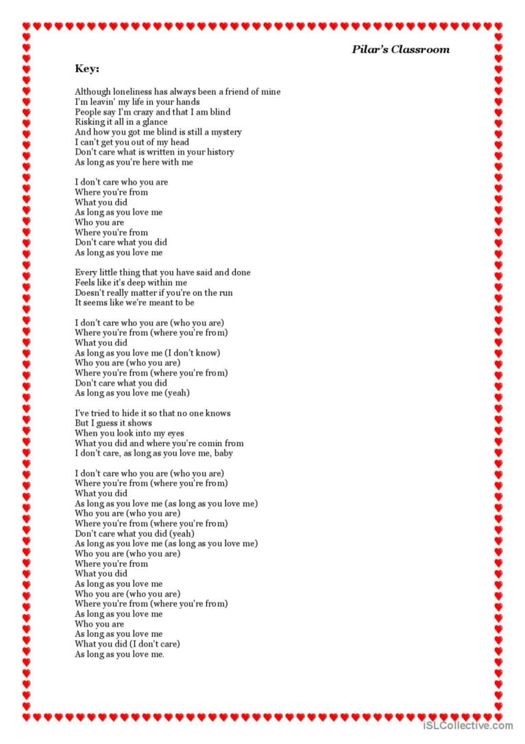 as you love me lyrics