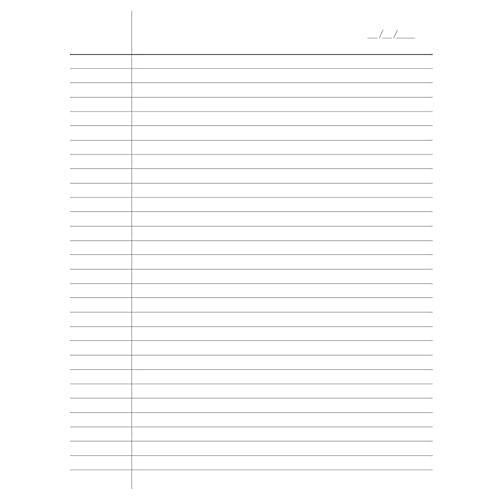 single line long notebook