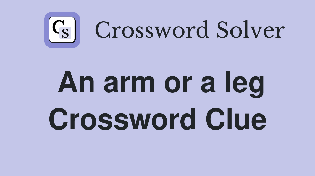 leg of mutton crossword clue