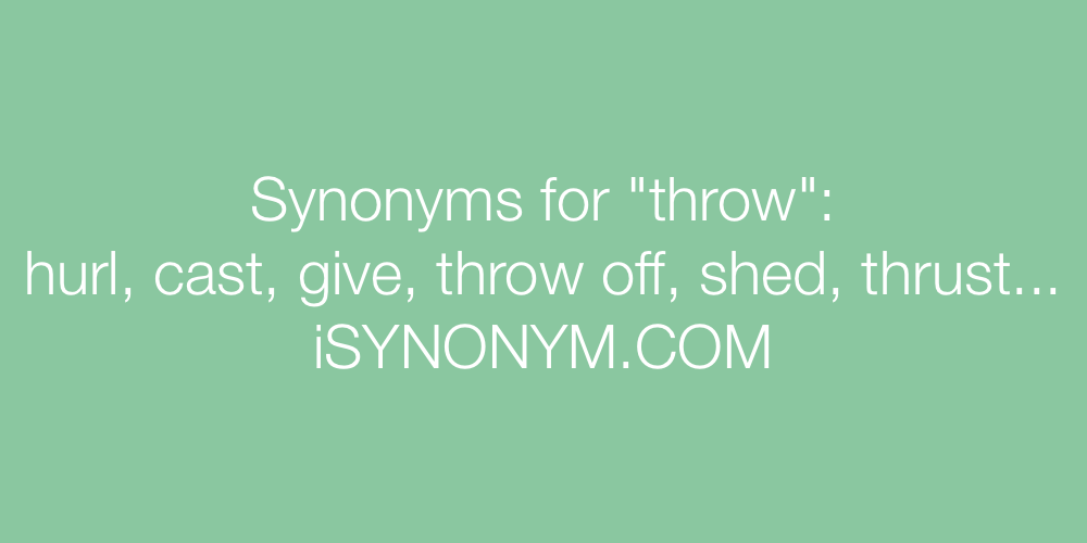 throw synonyms