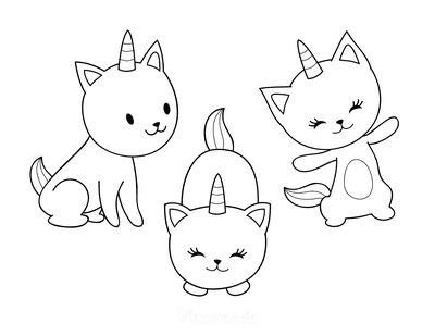 cute cartoon cat coloring pages