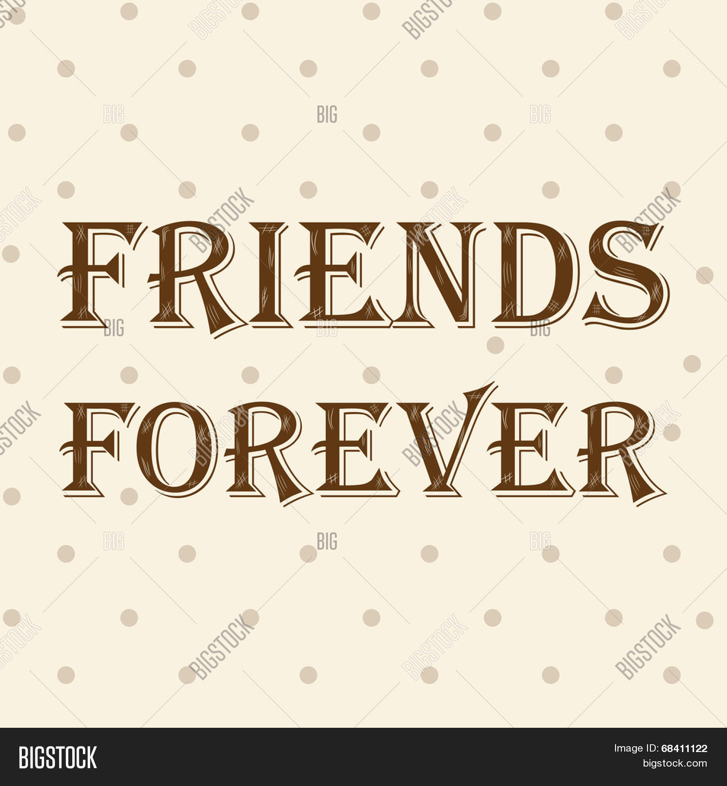 friends in stylish font