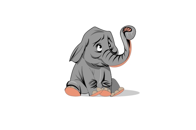 sad cartoon elephant