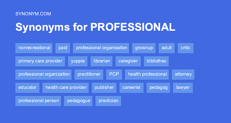 synonyms for professional