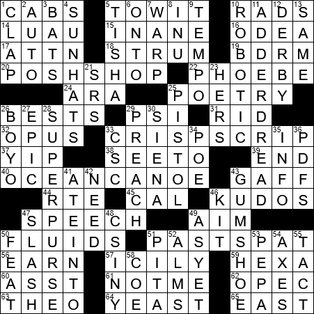 poisonous crossword clue