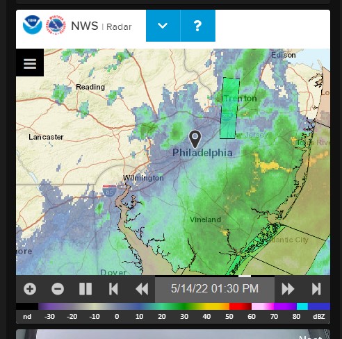 radar weather in motion