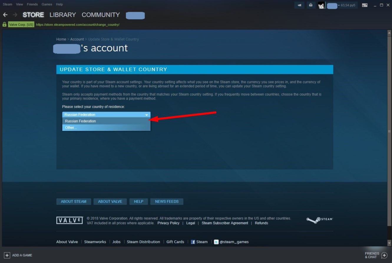 steam how to change store region