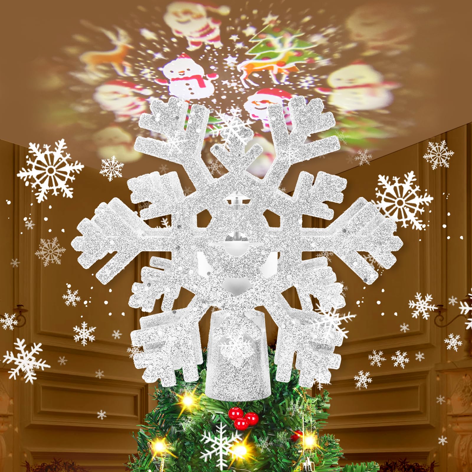 sparkling tree topper