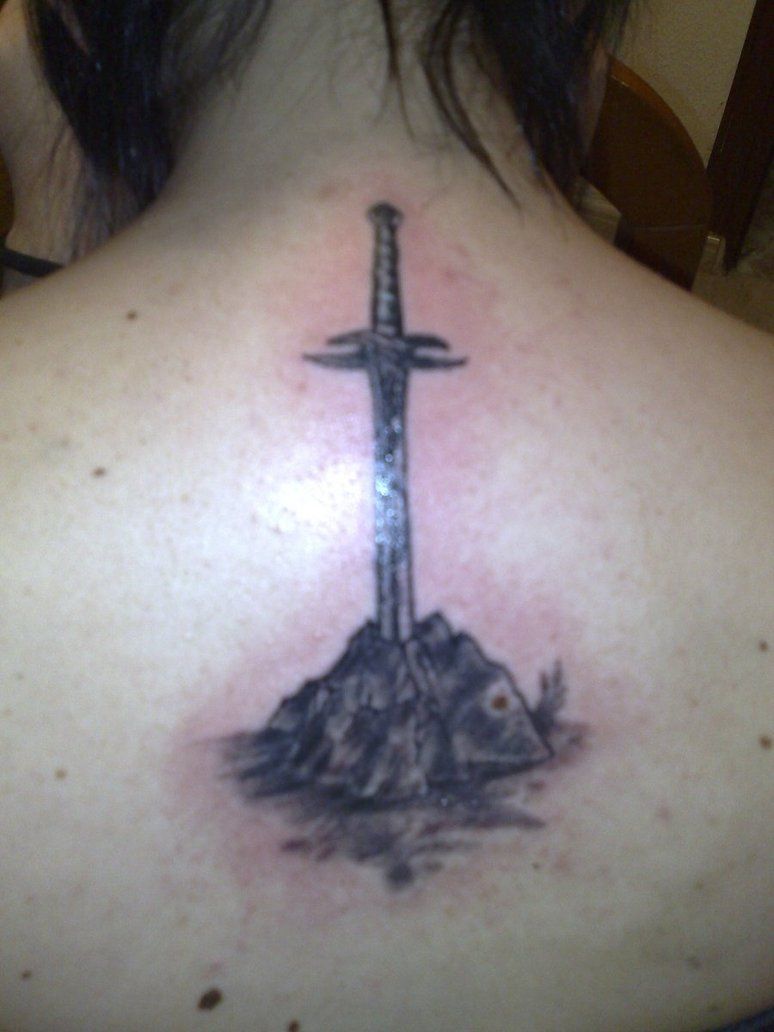 sword in the stone tattoo