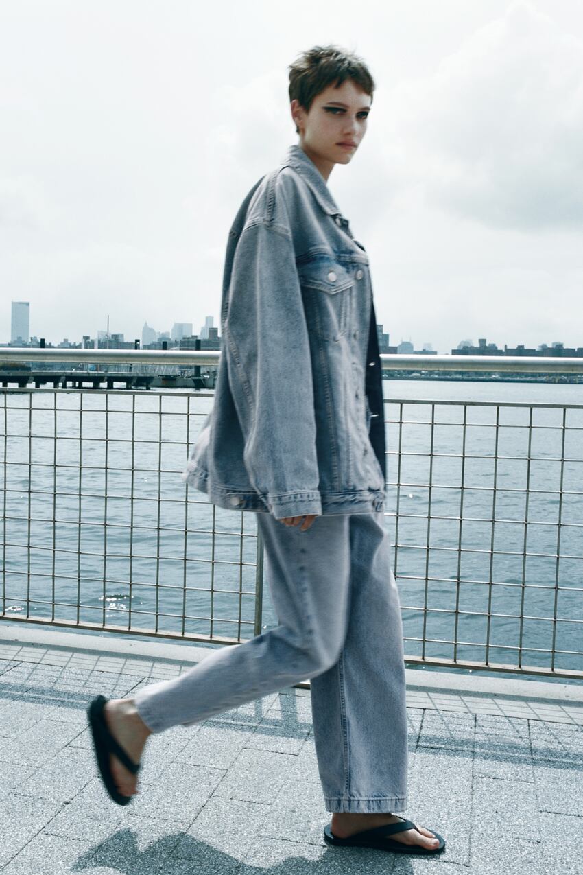 zara oversized denim jacket