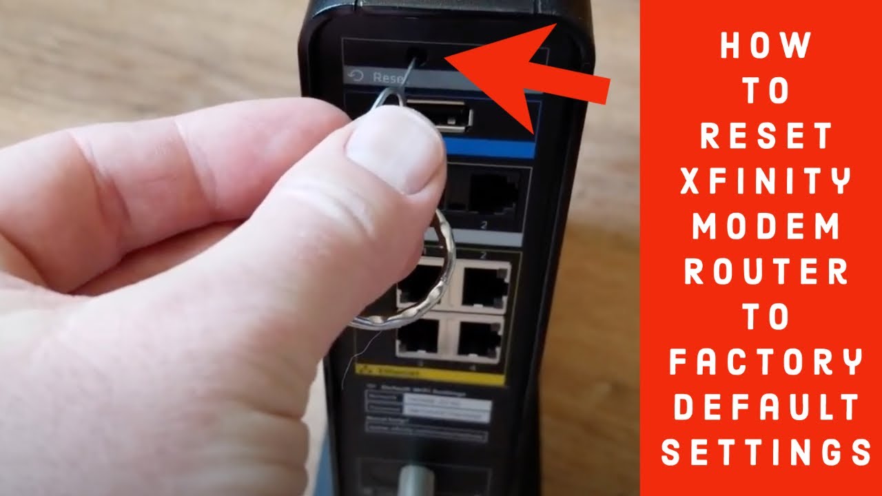 how to reset xfinity wifi router