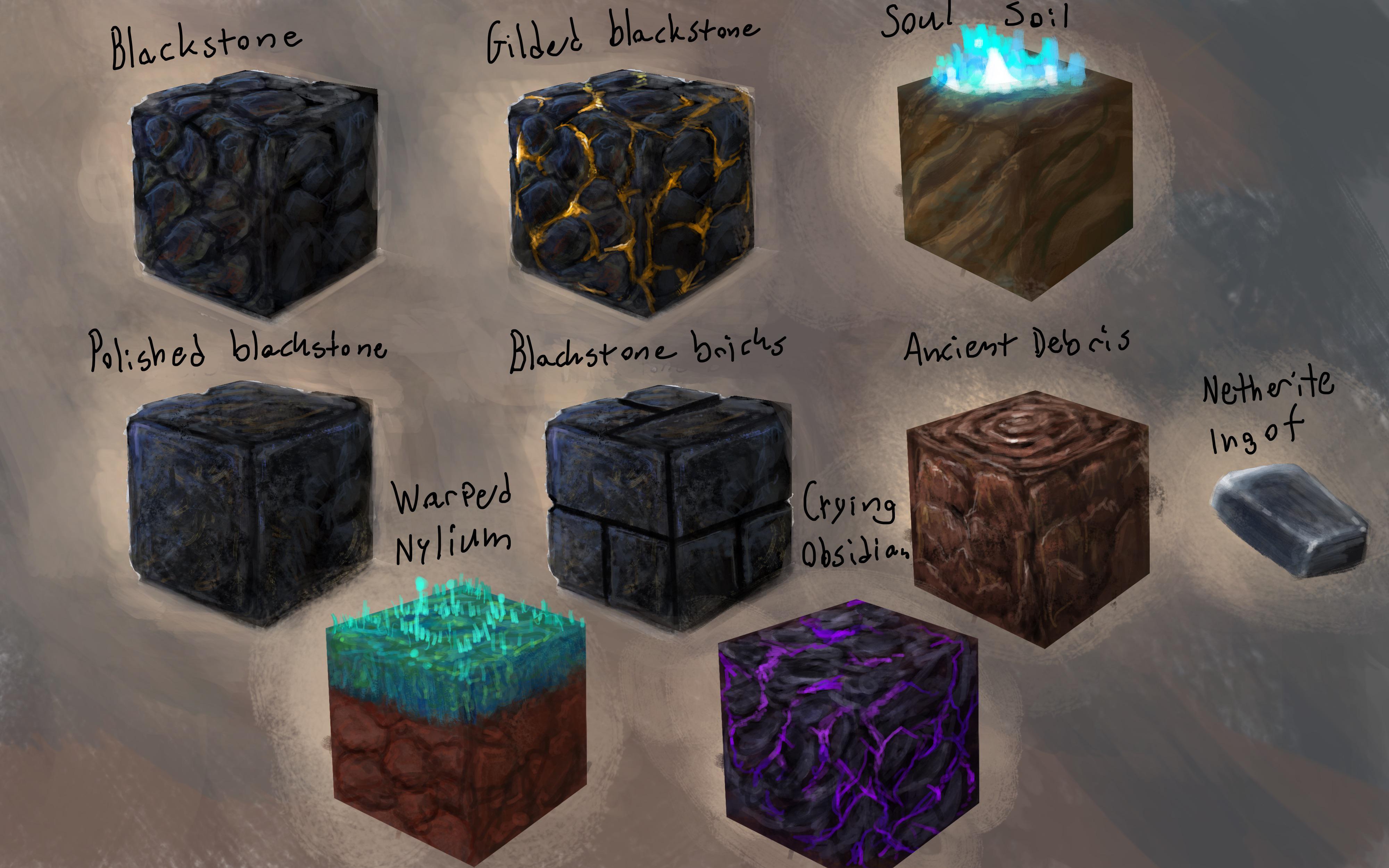 minecraft nether blocks