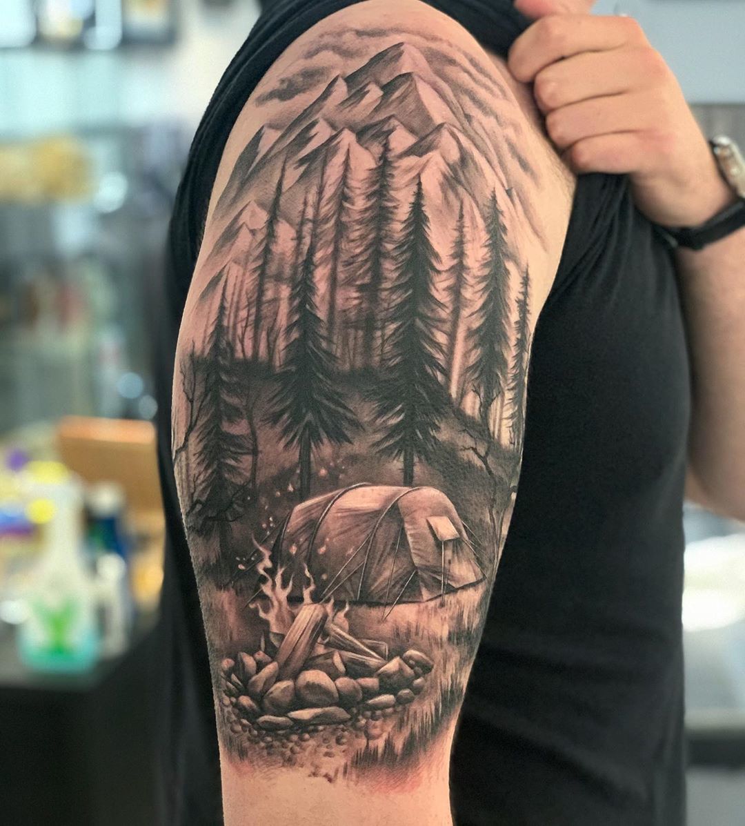 male nature tattoos