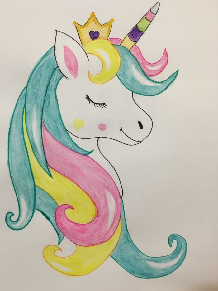 dibujos de unicornios fáciles