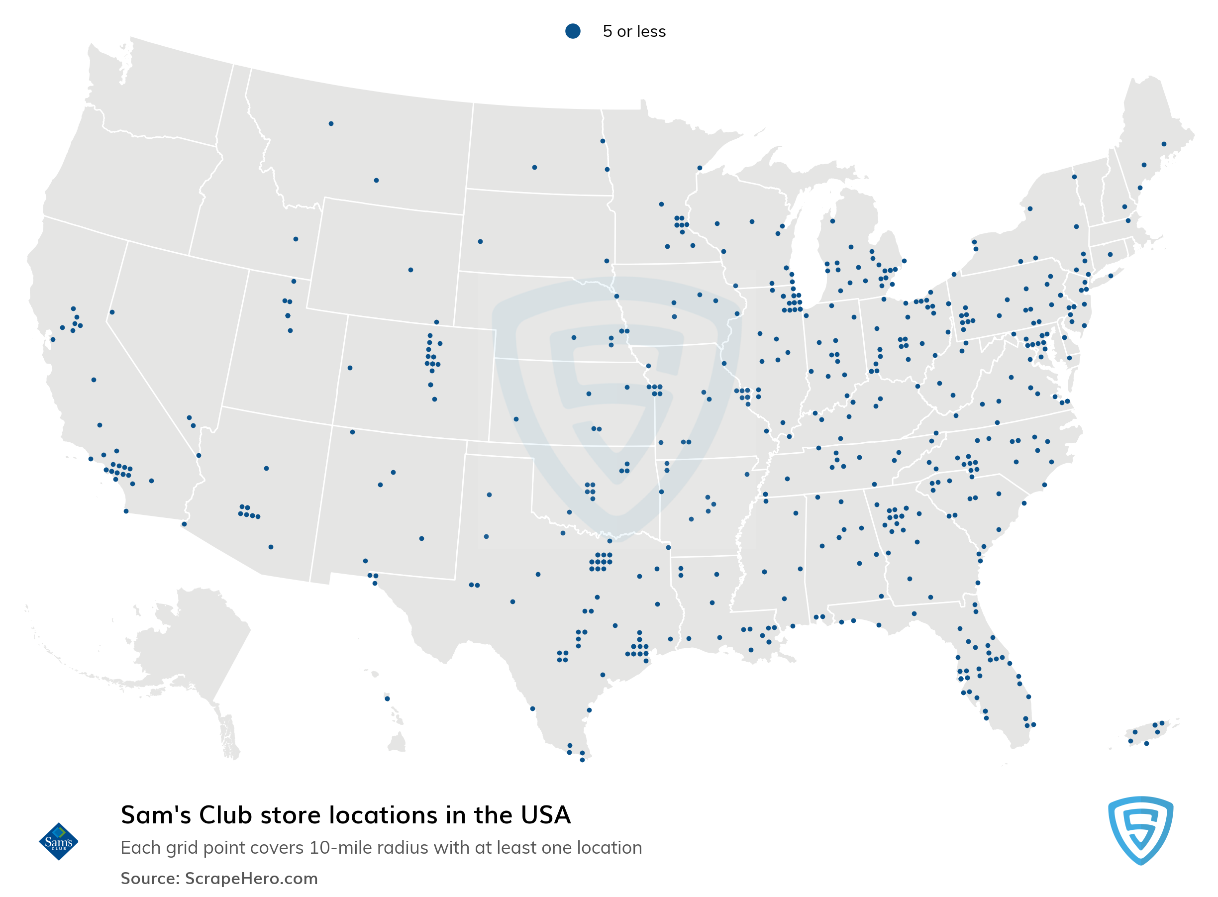 sams club locations map
