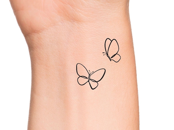 simple butterfly tattoo