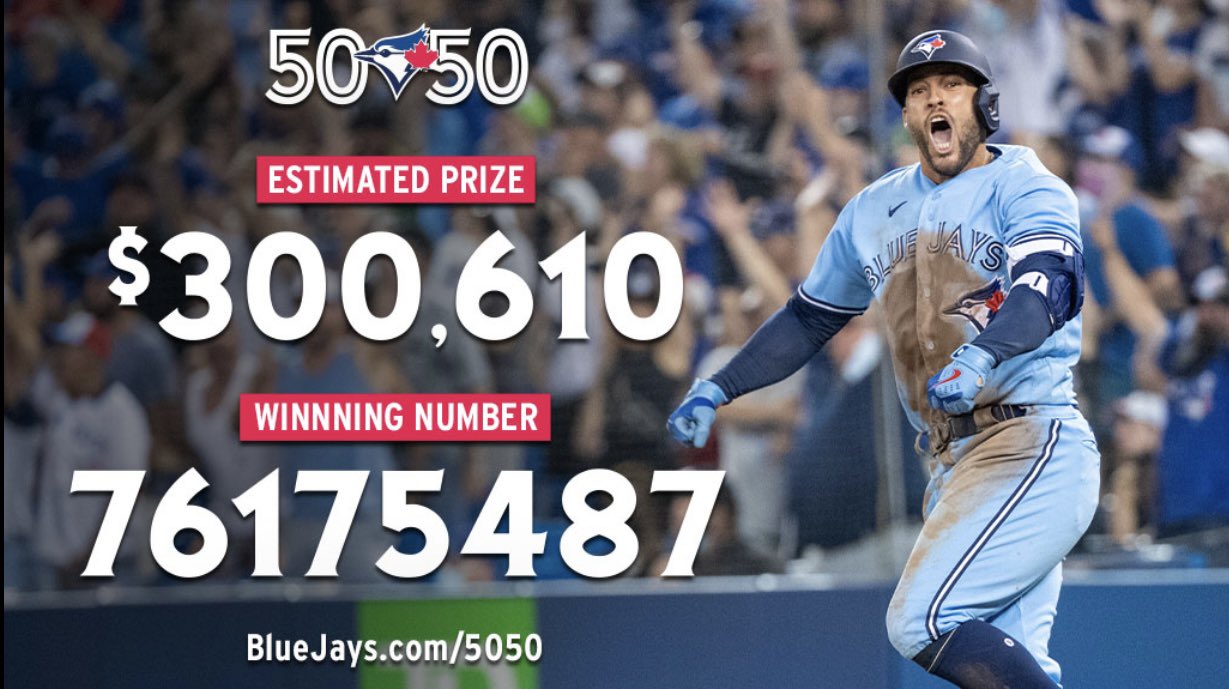 jays 50/50 winners