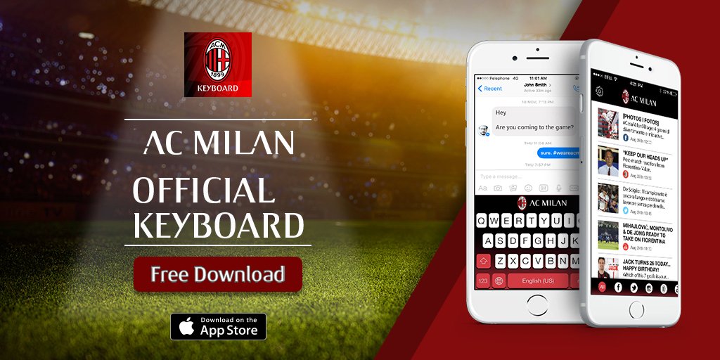 ac milan official keyboard