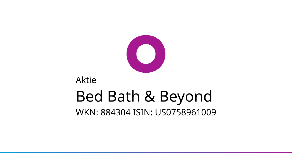 bed bath beyond aktie