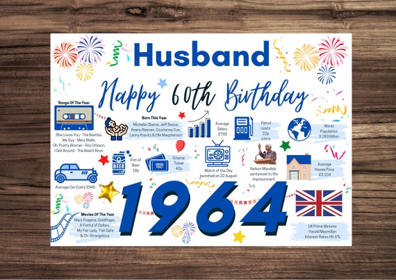 60th birthday gift husband