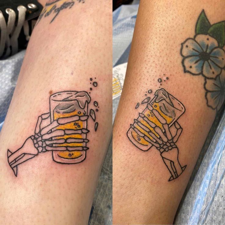 beer friends tattoo