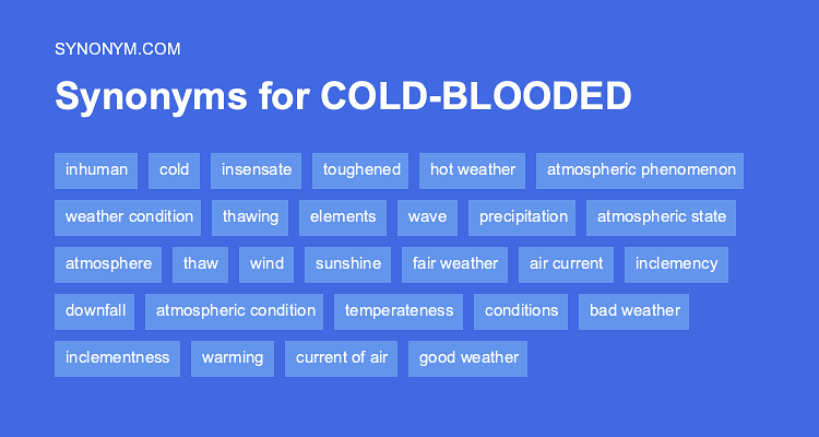 cool weather synonyms