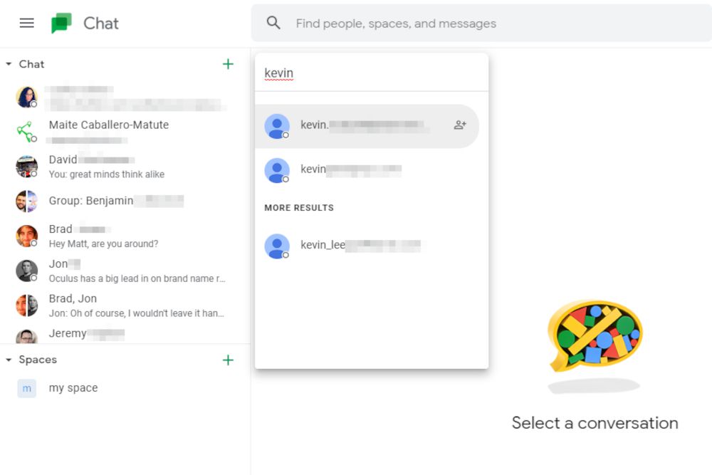 open google chat